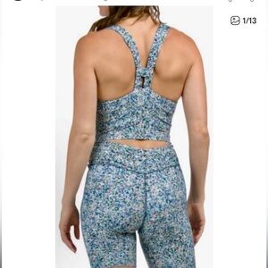 Sage collective flower print biker short
